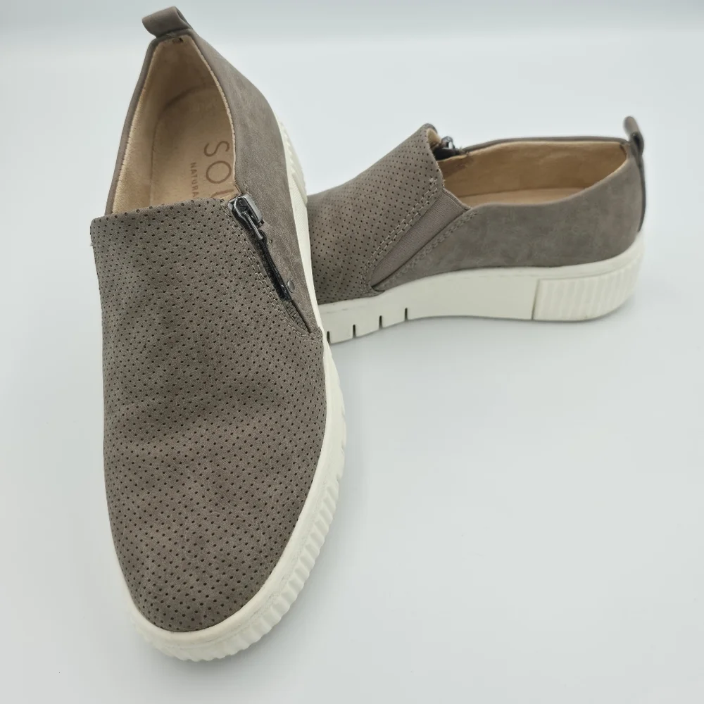 SOUL Turner Slip On Sneakers Grey Size 6.5 - Picture 4 of 9